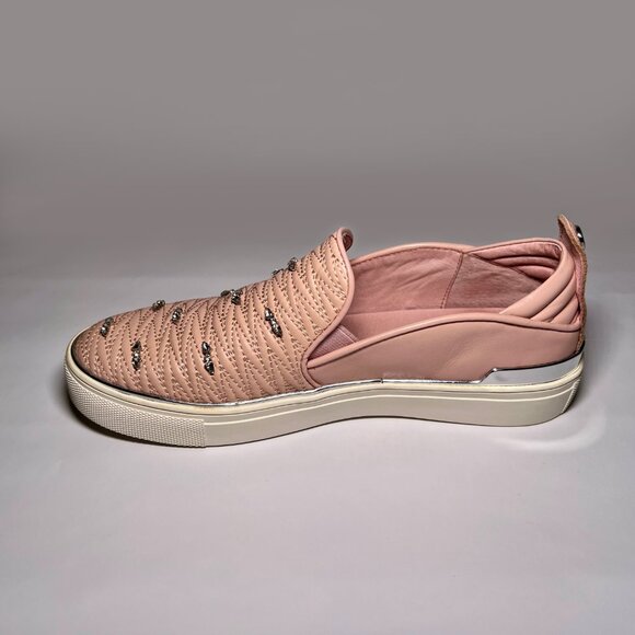 The WISHBONE Collection by Browns Shoes | Lia Pink Slip-On Loafers - Picture 4 of 9